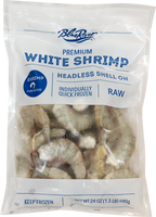blue river BRAND 71425 FZ 16/20 HLSO WHTE SHRIMP IQF