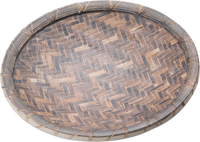 other BRAND 85100 CURVED ROUND PLATE 9''5 BAMBOO
