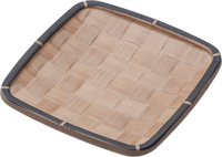 other BRAND 85103 SQUARE ROUND PLATE 10'' BAMBOO