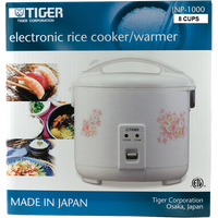 tiger BRAND 87011 TIGER RICE COOKER 8CUPS